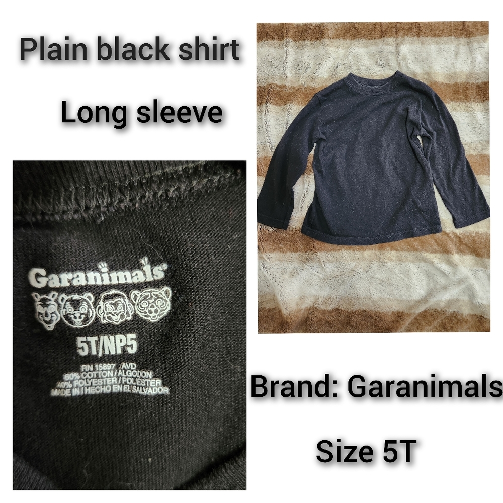 Size 5 Girls Long Sleeve T-shirt